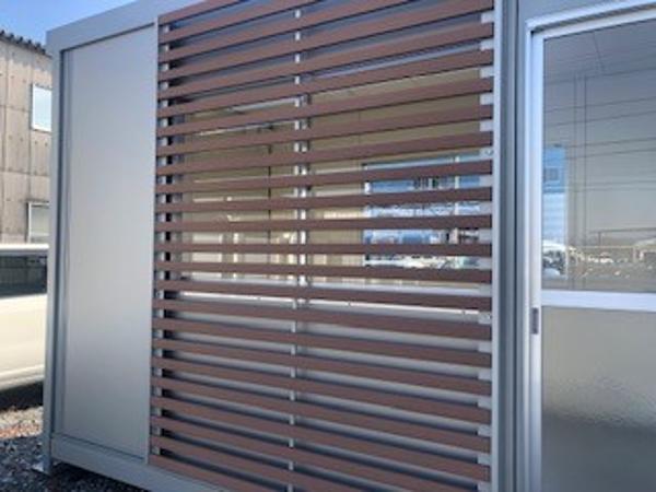 静岡県掛川店/展示場の新棟ユニットハウス・プレハブ・コンテナハウス47MSL(3.02坪)の本体の外観