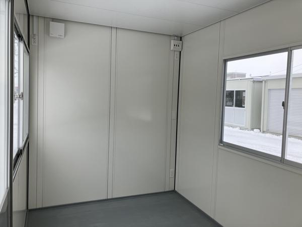 北海道函館店/展示場の新棟ユニットハウス・プレハブ・コンテナハウス38MSL(2.43坪)の本体の内観