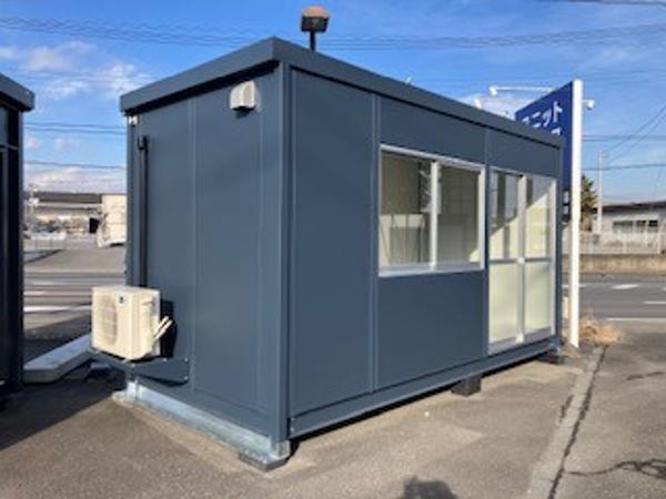 栃木県鹿沼店/展示場の新棟ユニットハウス・プレハブ・コンテナハウス47MSL(3.02坪)の本体の外観