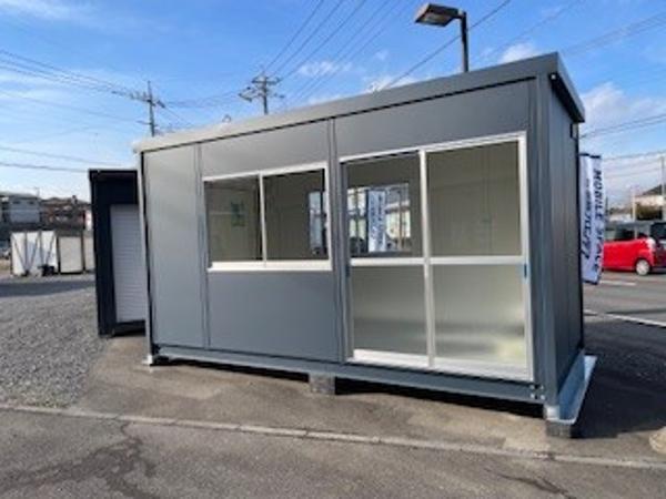 栃木県鹿沼店/展示場の新棟ユニットハウス・プレハブ・コンテナハウス47MSL(3.02坪)の本体の外観