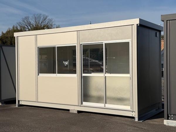 茨城県取手店/展示場の新棟ユニットハウス・プレハブ・コンテナハウス47MSL(3.02坪)の本体の外観