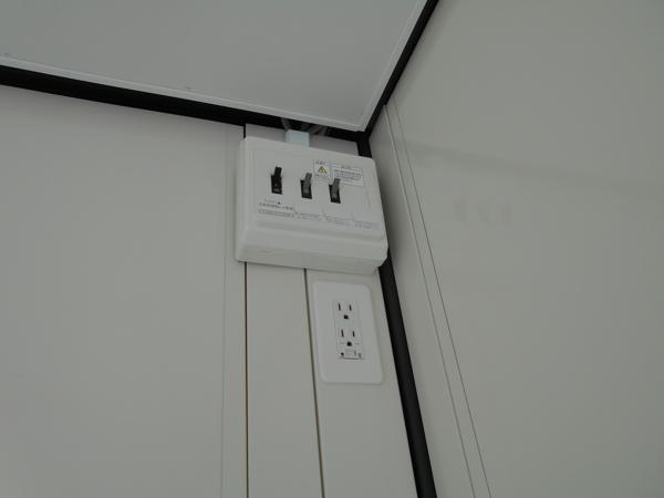 福島県福島店/展示場の新棟ユニットハウス・プレハブ・コンテナハウス47MSL(3.02坪)の各設備の分電盤