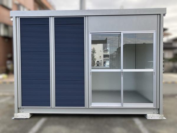 東京都東大和店/展示場の新棟ユニットハウス・プレハブ・コンテナハウス38MSL(2.43坪)の本体の外観