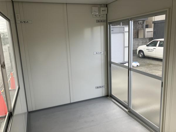 東京都東大和店/展示場の新棟ユニットハウス・プレハブ・コンテナハウス38MSL(2.43坪)の本体の内観
