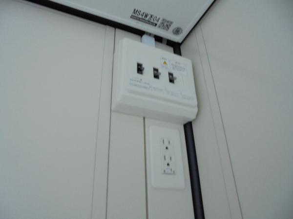 山口県周南店/展示場の新棟ユニットハウス・プレハブ・コンテナハウス47MSL(3.02坪)の各設備の分電盤