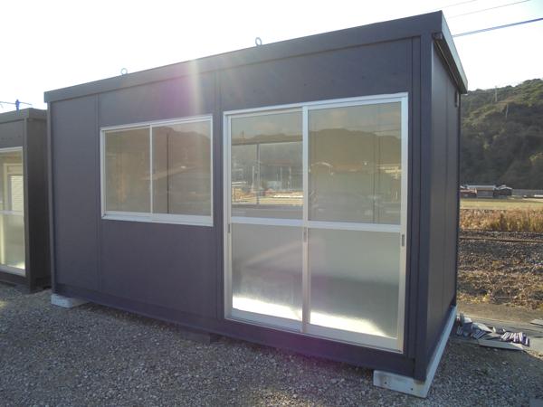 山口県周南店/展示場の新棟ユニットハウス・プレハブ・コンテナハウス47MSL(3.02坪)の本体の外観