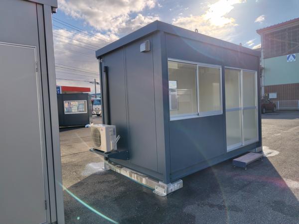 新潟県三条店/展示場の新棟ユニットハウス・プレハブ・コンテナハウス38MSL(2.43坪)の本体の外観