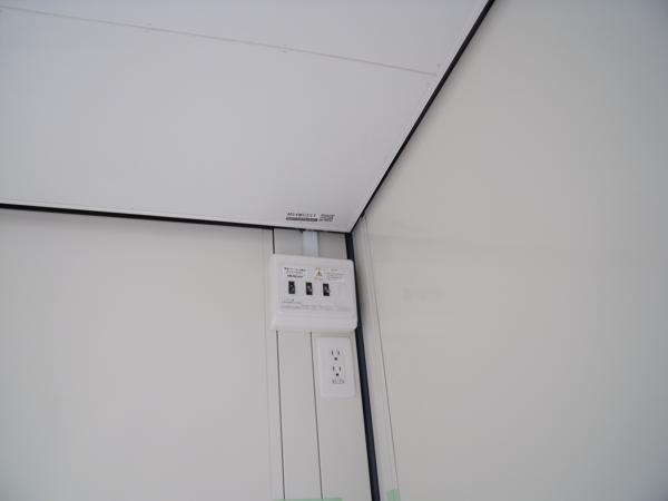 埼玉県花園インター店/展示場の新棟ユニットハウス・プレハブ・コンテナハウス47MSL(3.02坪)の各設備の分電盤