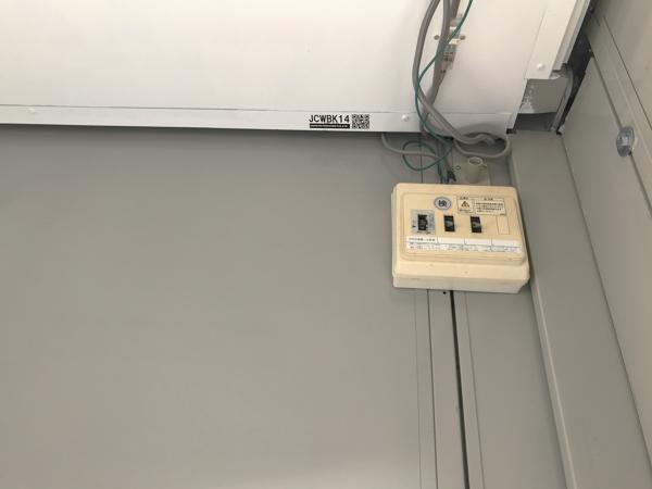 熊本県熊本出張所/熊本菊陽総合展示場の中古ユニットハウス・プレハブ・コンテナハウスCT-32J(2.16坪)の各設備の分電盤