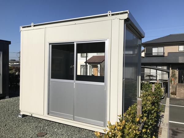 熊本県熊本出張所/熊本菊陽総合展示場の中古ユニットハウス・プレハブ・コンテナハウスCT-32J(2.16坪)の本体の外観