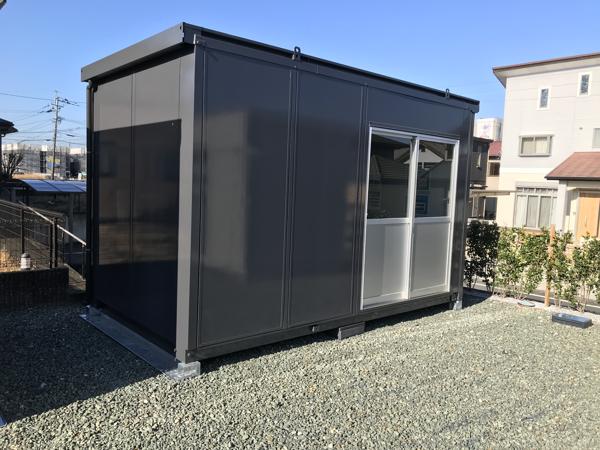 熊本県熊本出張所/熊本菊陽総合展示場の中古ユニットハウス・プレハブ・コンテナハウスCT-41J(2.83坪)の本体の外観