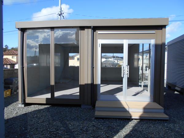 福島県いわき四倉店/展示場の中古ユニットハウス・プレハブ・コンテナハウスCT-54J(7.72坪)の本体の外観