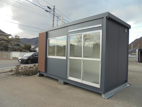 長野県上田総合展示場の新棟ユニットハウス・プレハブ・コンテナハウス47MSL(3.02坪)の本体の外観
