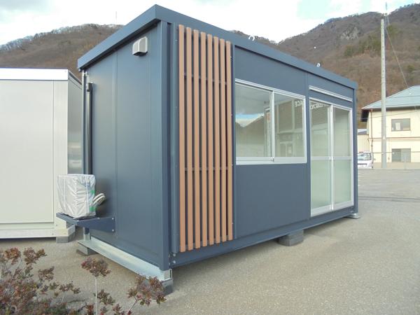 長野県上田総合展示場の新棟ユニットハウス・プレハブ・コンテナハウス47MSL(3.02坪)の本体の外観