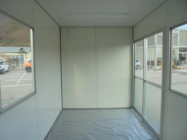 長野県上田総合展示場の新棟ユニットハウス・プレハブ・コンテナハウス47MSL(3.02坪)の本体の内観