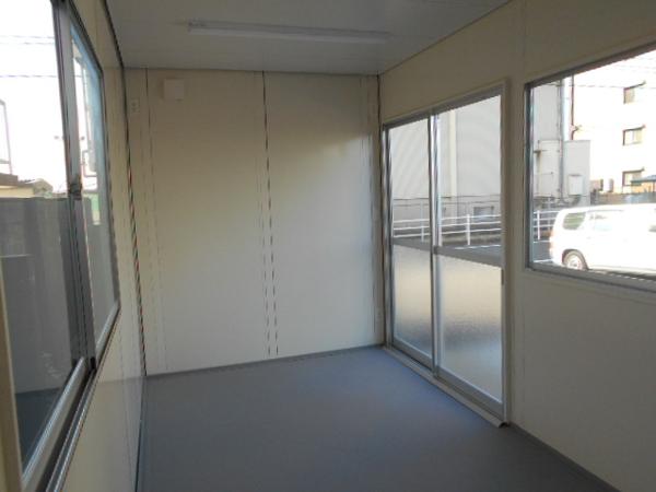 広島県福山中央総合展示場の新棟ユニットハウス・プレハブ・コンテナハウス47MSL(3.02坪)の本体の内観