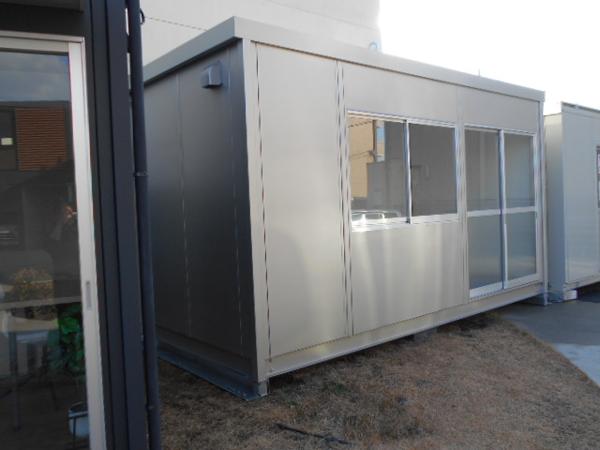 広島県福山中央総合展示場の新棟ユニットハウス・プレハブ・コンテナハウス47MSL(3.02坪)の本体の外観