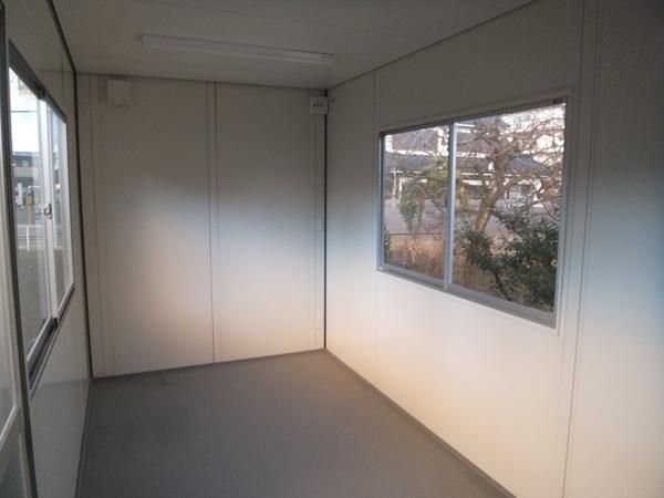 滋賀県滋賀店/展示場の新棟ユニットハウス・プレハブ・コンテナハウス47MSL(3.02坪)の本体の内観