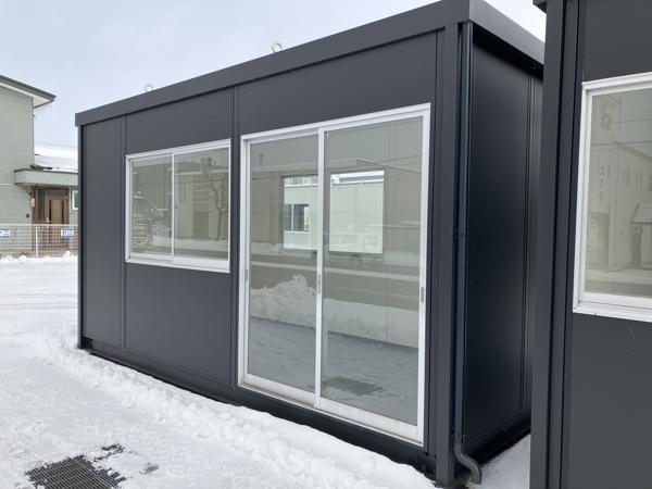 北海道函館店/展示場の新棟ユニットハウス・プレハブ・コンテナハウス47MSL(3.02坪)の本体の外観