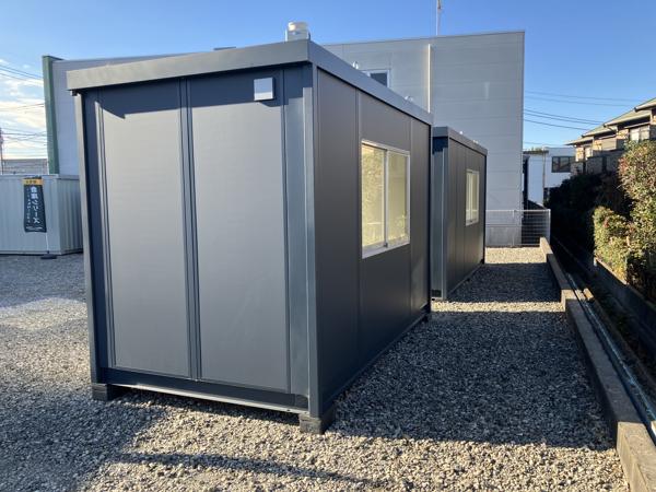 東京都町田店/展示場の新棟ユニットハウス・プレハブ・コンテナハウス38MSL(2.43坪)の本体の外観
