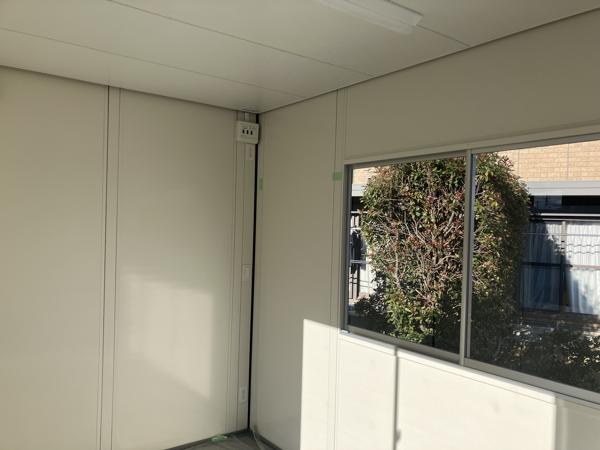 東京都町田店/展示場の新棟ユニットハウス・プレハブ・コンテナハウス38MSL(2.43坪)の本体の内観