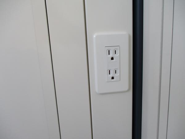 宮崎県都城店/展示場の新棟ユニットハウス・プレハブ・コンテナハウス47MSL(3.02坪)の各設備のコンセント