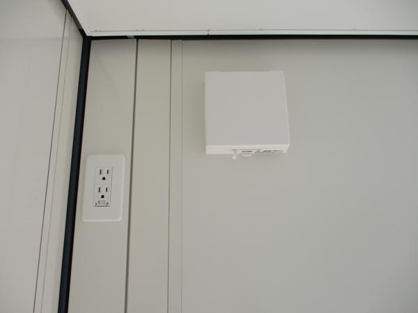 宮崎県都城店/展示場の新棟ユニットハウス・プレハブ・コンテナハウス47MSL(3.02坪)の各設備の給気口