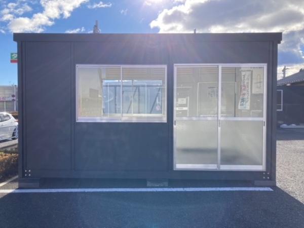 群馬県前橋店/展示場の新棟ユニットハウス・プレハブ・コンテナハウス47MSL(3.02坪)の本体の外観