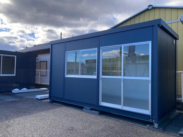 群馬県前橋店/展示場の新棟ユニットハウス・プレハブ・コンテナハウス47MSL(3.02坪)の本体の外観