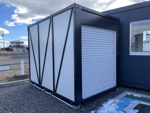 福島県白河店/展示場の新棟ユニットハウス・プレハブ・コンテナハウスPanda3.0 PS3T(1.60坪)の本体の外観