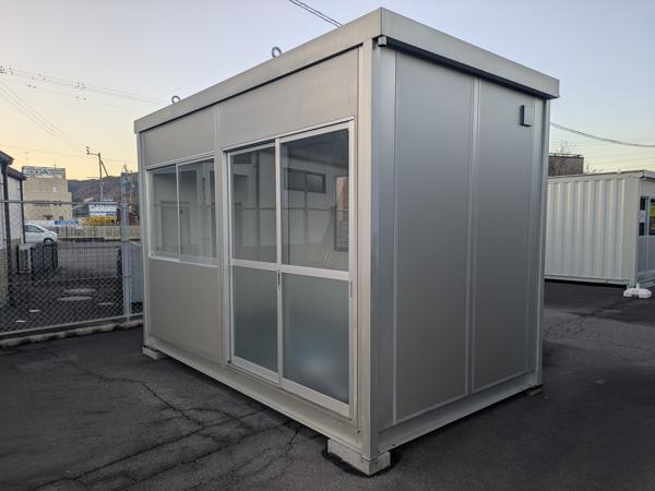 香川県東かがわ店/展示場の新棟ユニットハウス・プレハブ・コンテナハウス38MSL(2.43坪)の本体の外観