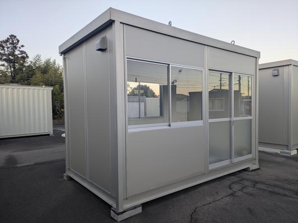 香川県東かがわ店/展示場の新棟ユニットハウス・プレハブ・コンテナハウス38MSL(2.43坪)の本体の外観