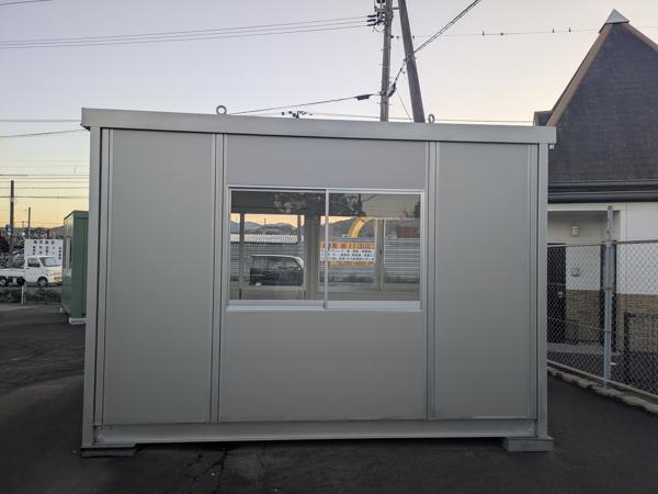 香川県東かがわ店/展示場の新棟ユニットハウス・プレハブ・コンテナハウス38MSL(2.43坪)の本体の外観