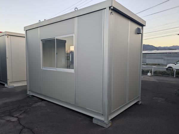 香川県東かがわ店/展示場の新棟ユニットハウス・プレハブ・コンテナハウス38MSL(2.43坪)の本体の外観