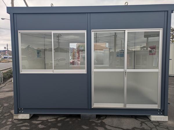 香川県東かがわ店/展示場の新棟ユニットハウス・プレハブ・コンテナハウス38MSL(2.43坪)の本体の外観