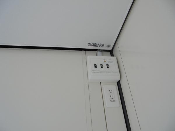 山口県山口出張所/総合展示場の新棟ユニットハウス・プレハブ・コンテナハウス47MSL(3.02坪)の各設備の分電盤