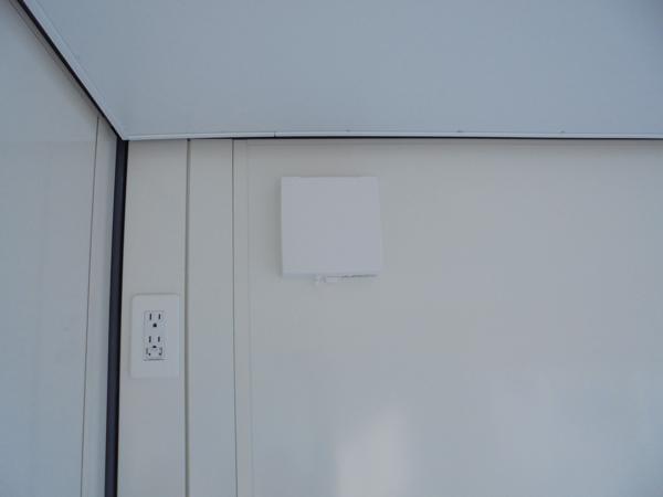 山口県山口出張所/総合展示場の新棟ユニットハウス・プレハブ・コンテナハウス47MSL(3.02坪)の各設備の給気口