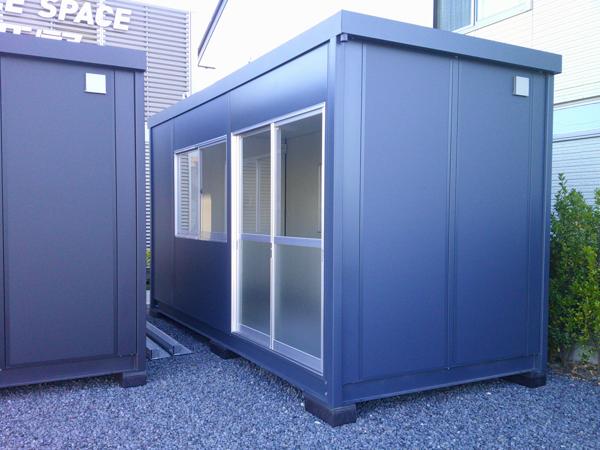 埼玉県熊谷店/展示場の新棟ユニットハウス・プレハブ・コンテナハウス47MSL(3.02坪)の本体の外観