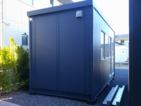 埼玉県熊谷店/展示場の新棟ユニットハウス・プレハブ・コンテナハウス47MSL(3.02坪)の本体の外観