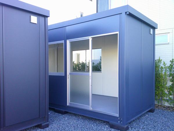 埼玉県熊谷店/展示場の新棟ユニットハウス・プレハブ・コンテナハウス47MSL(3.02坪)の本体の外観