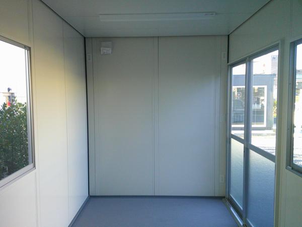 埼玉県熊谷店/展示場の新棟ユニットハウス・プレハブ・コンテナハウス47MSL(3.02坪)の本体の内観