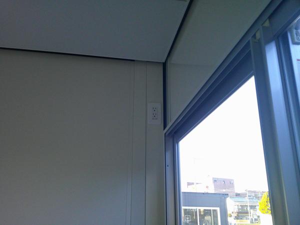 埼玉県熊谷店/展示場の新棟ユニットハウス・プレハブ・コンテナハウス47MSL(3.02坪)の各設備のコンセント