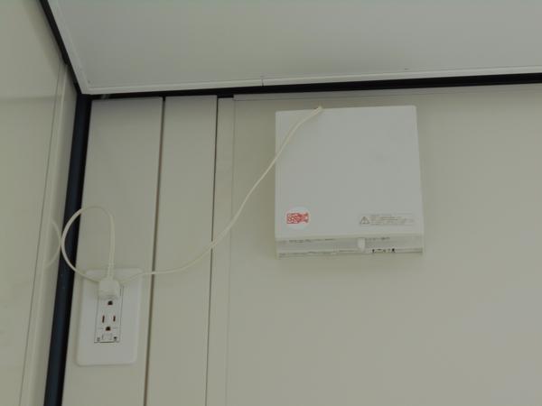 埼玉県蓮田店/展示場の新棟ユニットハウス・プレハブ・コンテナハウス47MSL(3.02坪)の各設備の換気扇