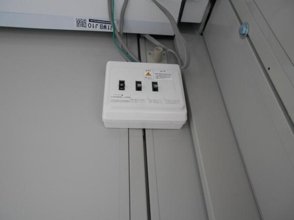 福島県福島店/展示場の中古ユニットハウス・プレハブ・コンテナハウスCT-41J(2.83坪)の各設備の分電盤