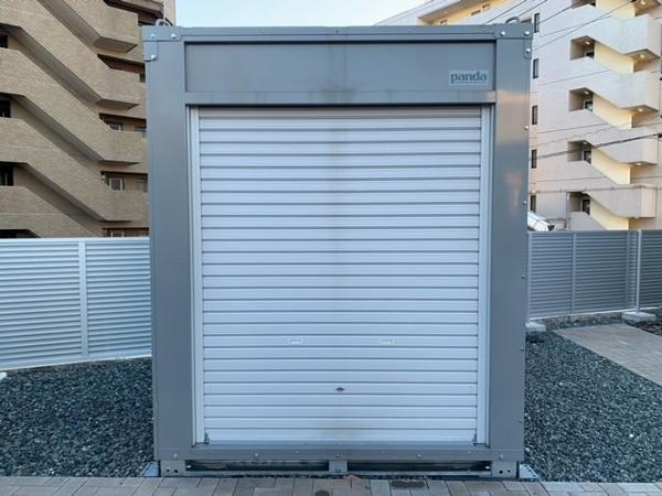 栃木県宇都宮戸祭店/展示場の新棟ユニットハウス・プレハブ・コンテナハウスPanda2.0 PS2(1.06坪)の本体の外観