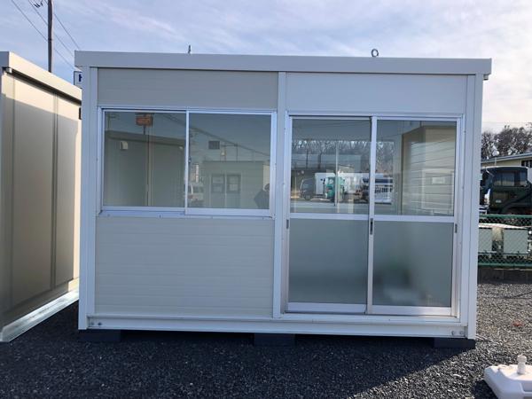 茨城県常陸大宮店/展示場の新棟ユニットハウス・プレハブ・コンテナハウス3MSD(2.40坪)の本体の外観