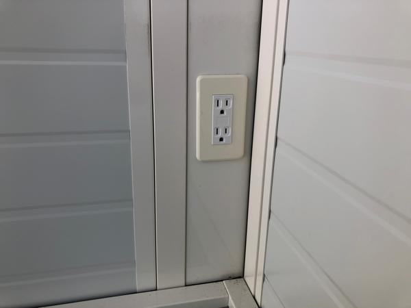 茨城県常陸大宮店/展示場の新棟ユニットハウス・プレハブ・コンテナハウス3MSD(2.40坪)の各設備のコンセント