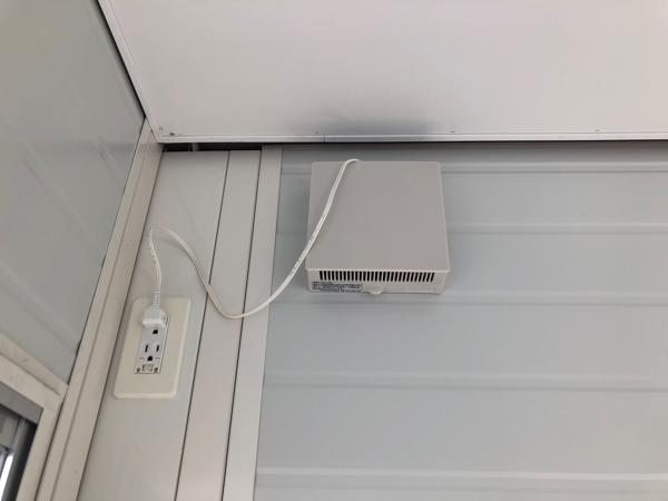 茨城県常陸大宮店/展示場の新棟ユニットハウス・プレハブ・コンテナハウス3MSD(2.40坪)の各設備の換気扇