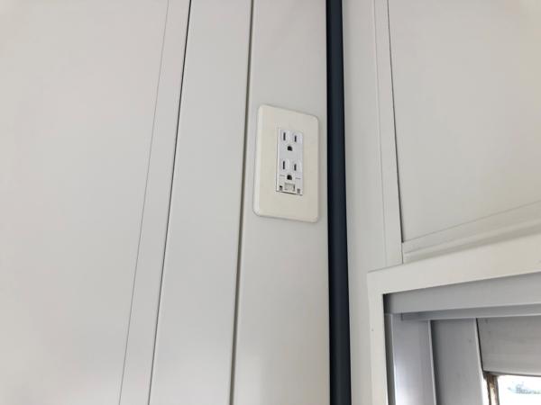 茨城県常陸大宮店/展示場の新棟ユニットハウス・プレハブ・コンテナハウス38MSL(2.43坪)の各設備のコンセント