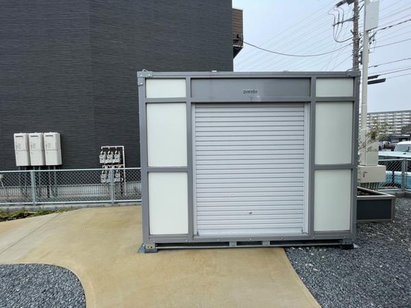 千葉県八千代店/展示場の新棟ユニットハウス・プレハブ・コンテナハウスPanda3.0 PS3K(1.60坪)の本体の外観